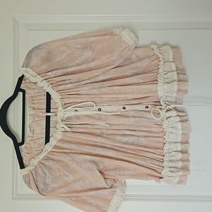 Free People bohemian crop top NWT